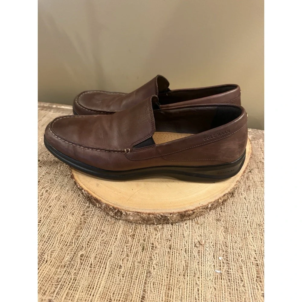 Cole Haan Shoes Mens 14M‎ Santa Barbara Twin Gore II Loafer Leather C25937 Brown